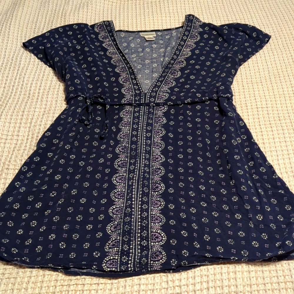 Motherhood maternity tank top with drawstring